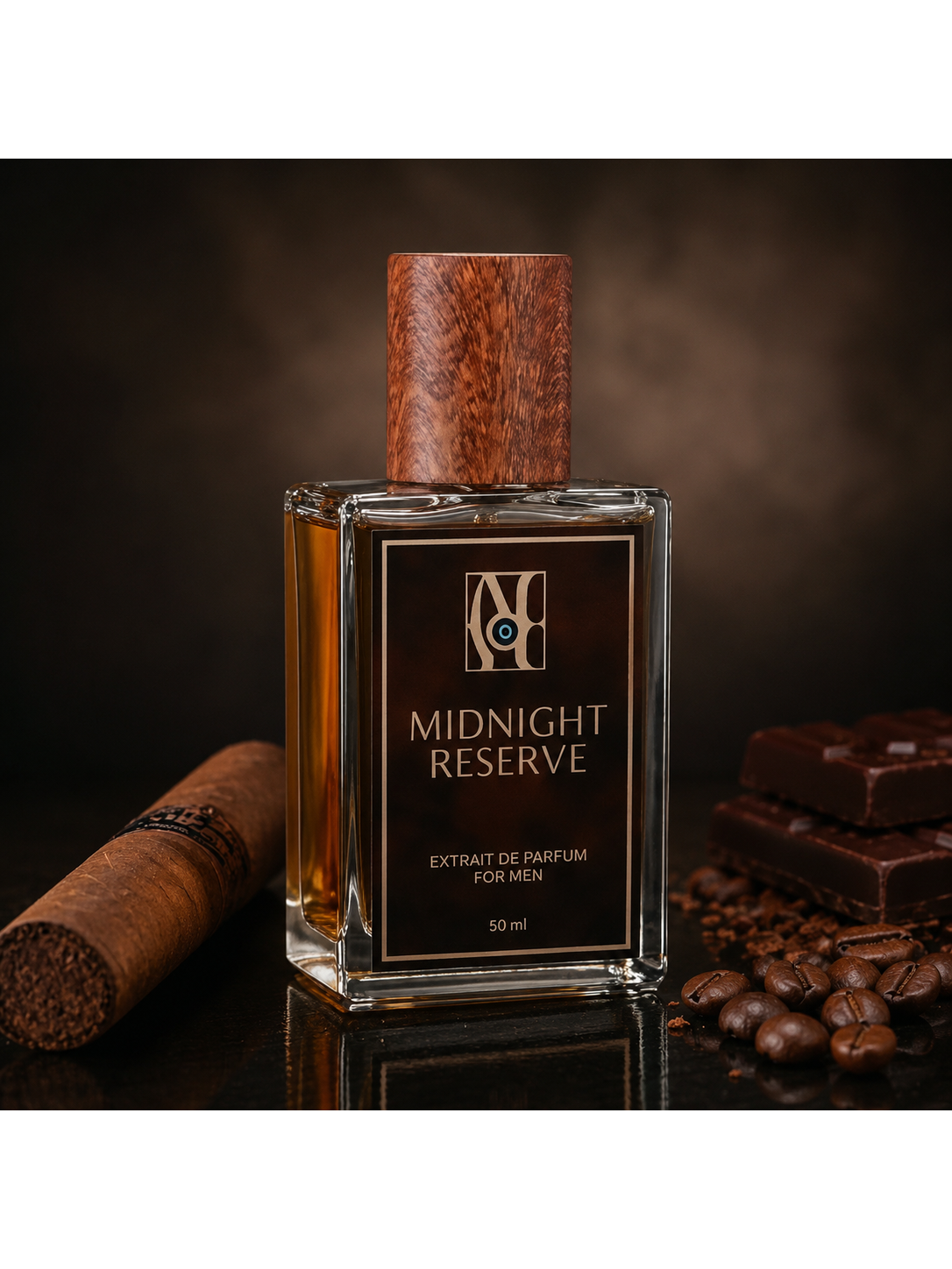 Midnight Reserve By Amafhh | Long Lasting Chocolate, Cigar & Spicy Men's Eau de Perfumes 50 ml