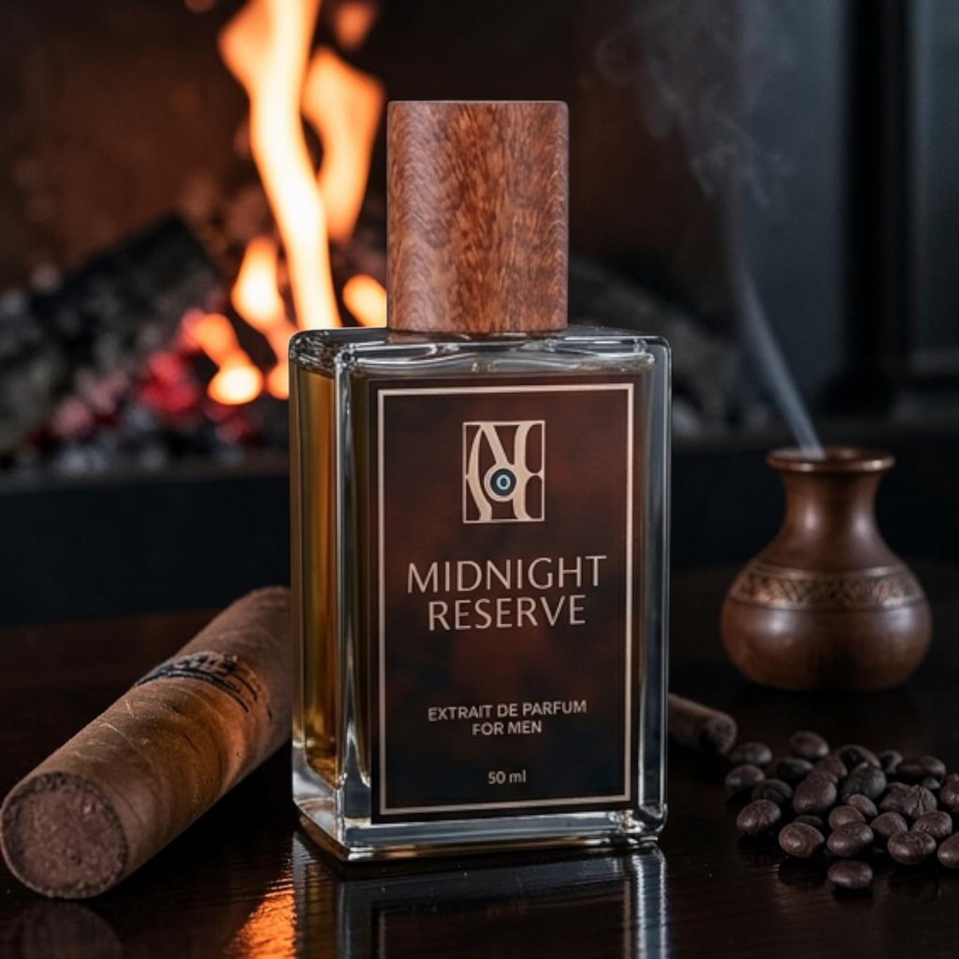 Midnight Reserve By Amafhh | Long Lasting Chocolate, Cigar & Spicy Men's Eau de Perfumes 50 ml